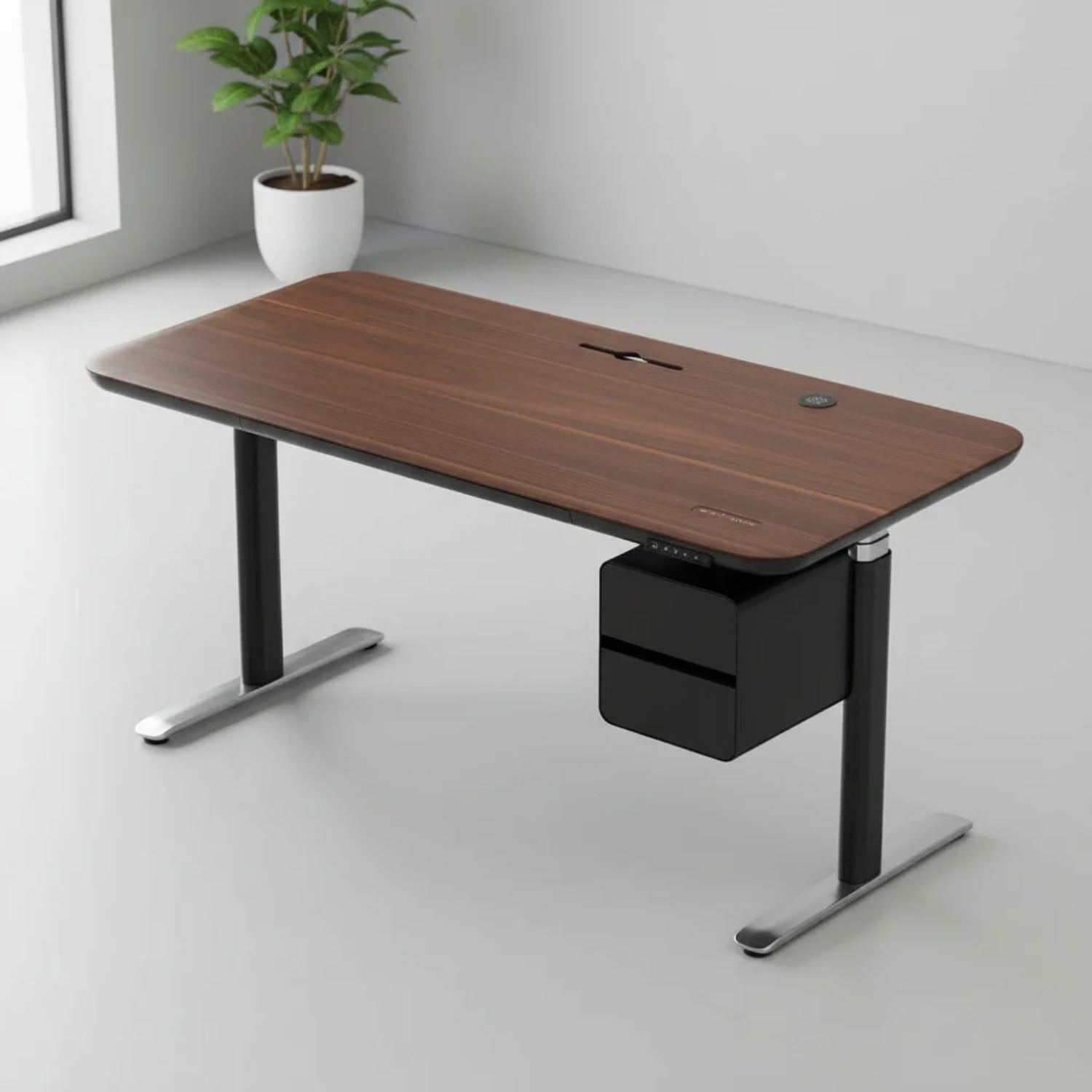 Vallon Christmas SmartLift Desk | Integrated Charging & Storage