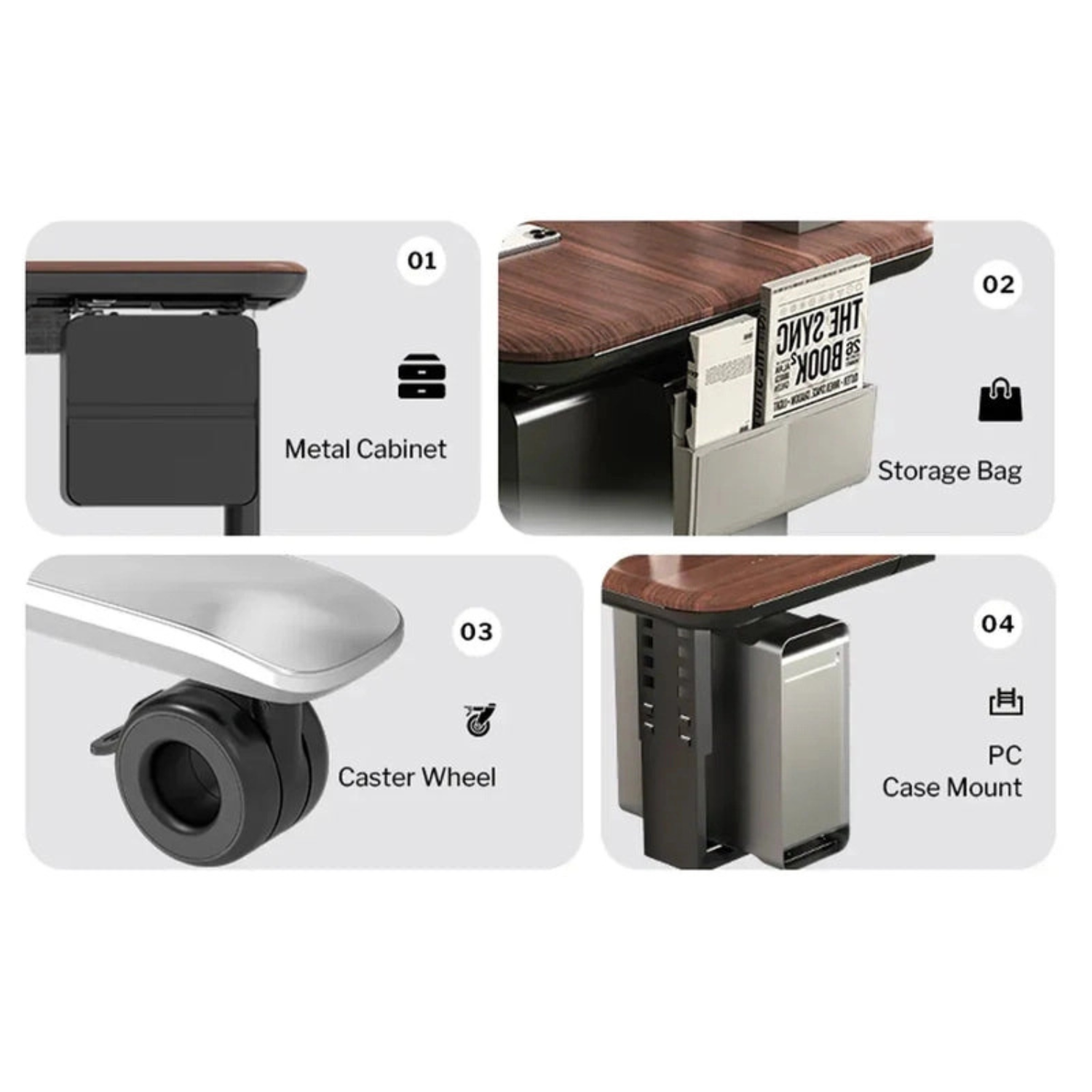 Vallon Christmas SmartLift Desk | Integrated Charging & Storage